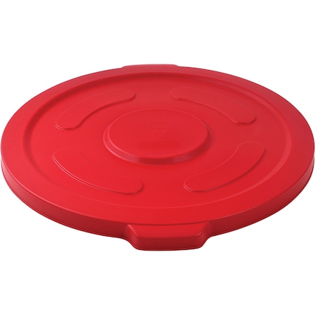 Global Industrial Flat Lid, Red, Plastic 240465RD
